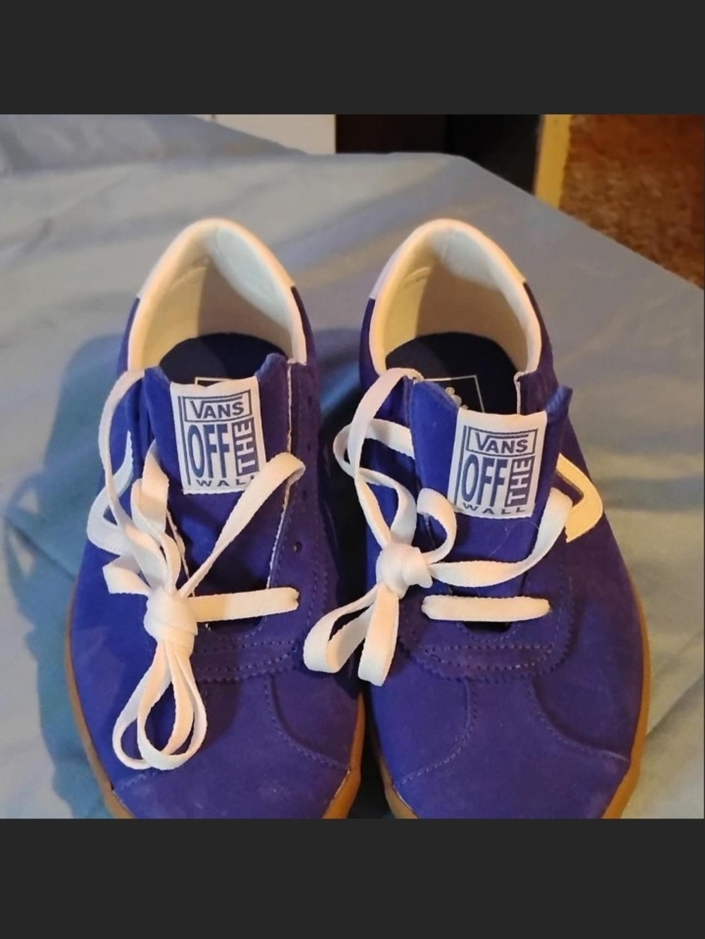 Vans Kids' Purple Suede Sneakers - Classic Off The Wall Style